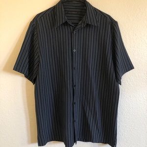 Via Europa Short Sleeve Button Down Shirt